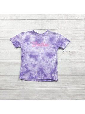 Cotton On Kids Purple Tie Dye Besties Graphic T-Shirt Short Sleeve 4